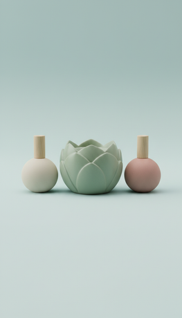 Porcelain Aromatherapy Essential Oil Set